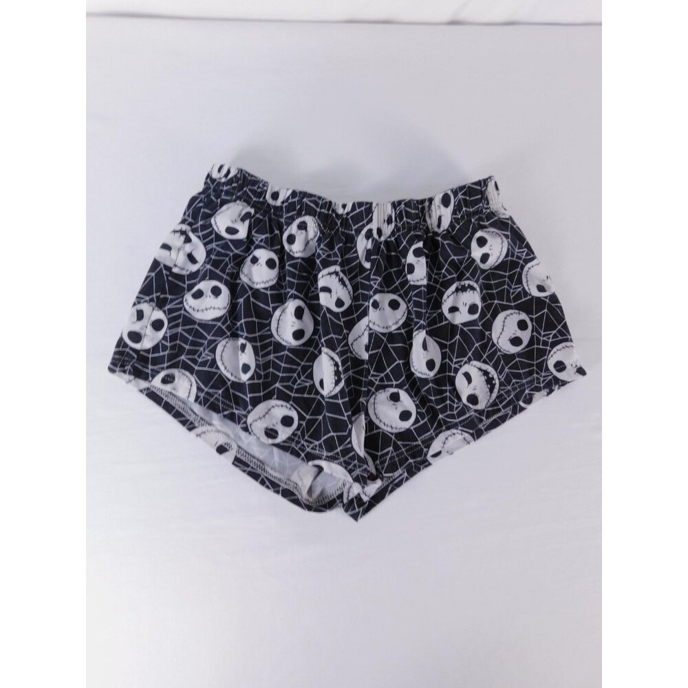 Disney Sleep Shorts Womens M Black Jack Skellington Halloween Graphic Print